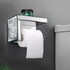 TACIDON Crystal Crush Diamond Toilet Paper Holder with Mirrored Shelf. Silver Modern Toilet Paper Holder Wall Mounted
