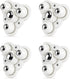 HUIXIHU Self Adhesive Caster Wheels Heavy Duty Swivel Wheels for Furniture, Load 80