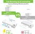 Laminator, 4 in 1 A4 Laminating Machine with 40 Laminating Sheets, Hot & Cold with Paper Trimmer & Corner Rounder,