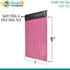 Shop4Mailers 6 x 9 Pink Poly Bag Mailer Envelopes, 100 Pack - 2 Mil Durable Shipping Envelopes
