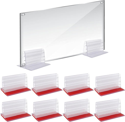 SPNKMJUJ 10 PCS Self Adhesive Poster Board Stand Acrylic Poster Stand 1/8" to