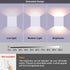 Dimmable 10W O1181TP Lightess Modern Wall Sconce Hardwired, Up Down Wall Mount Lights Indoor Mini Metal LED Wall Lamp