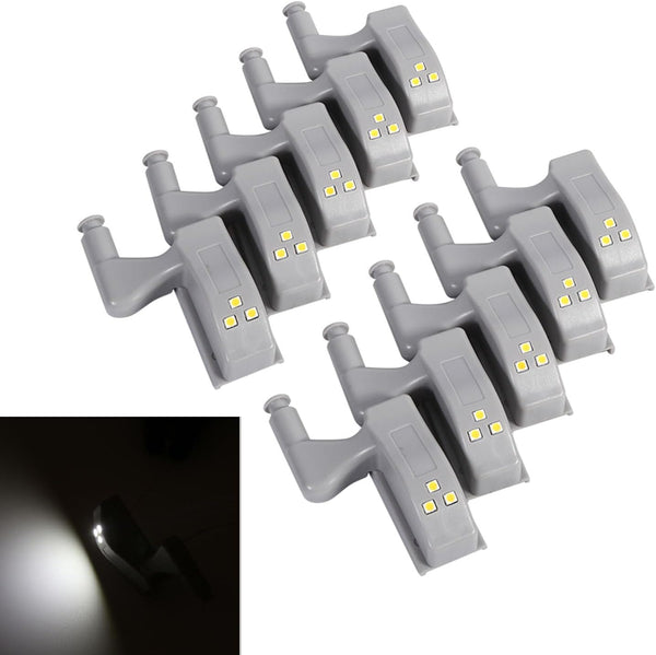 LED Sensor Light 10 Pack 3.1x2x2in Touch Activation for Cabinets Closets, 30