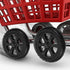 4pcs NOLITOY Heavy Duty Shopping Cart Replacement Wheels for Folding Grocery Trolley with Snowflake Design Sturdy
