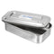 PATIKIL Stainless Steel Tray with Lid - 21x12cm Rectangular Lab Instrument Organizer Tool