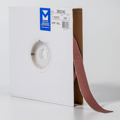 Mercer Industries 380240-1" x 50 yards Shop Roll 240 Grit
