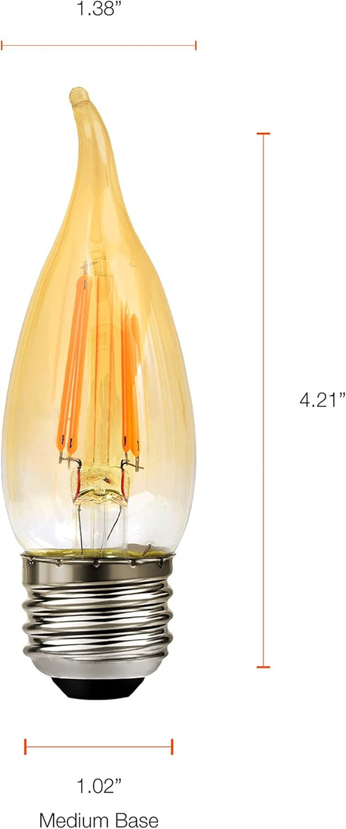 Sylvania 79580 1 LED Bulb, Medium Base, Amber