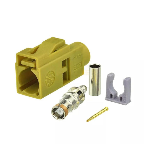 3Pcs RG316 RG174 RF Coaxial Cable Connector, Fakra Video Connector K Female Cable Connector for Navigation Ships or Car