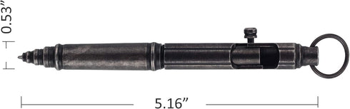 SMOOTHERPRO Heavy Duty Stainless Steel Bolt Action Pen for Tremor, Parkinson, Arthritic Hands, EDC Pocket Signature Pen
