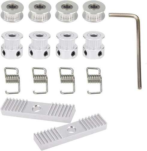 KeeYees 5M GT2 Timing Belt 6mm Width + 4pcs 20 Teeth Pulley + 4pcs Idler + 4pcs Tensioner Spring
