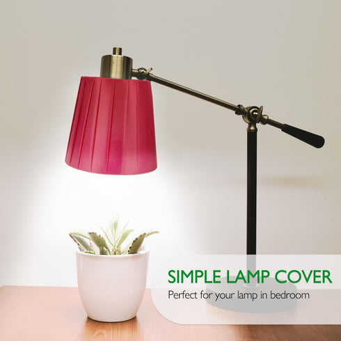 Bulb 5.43X5.11X3.54In Hemobllo Clip on Lamp Shade Cloth Lamp Cover for Light Lightweight Decorative Cover for Table