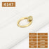 Aoleegatt Hardware(4147-S-Copper Gold Cabinet Pulls Solid Zinc Alloy Kitchen Cupboard Single Hole for Bedside Table