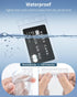 Pawfly 50 Pack Vertical ID Card Badge Holder Waterproof Clear Sleeve Case with Resealable Zip for Key Card and License