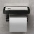 DGYB Bathroom Toilet Paper Holder Wall Mount Black Paper Towel Holder with Shelf Rustproof & Multifunctional