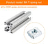 uxcell 60Pcs M4 T Nut Tee Sliding Slot Nuts, Carbon Steel Nickel Plated for Aluminum Extrusion Profile