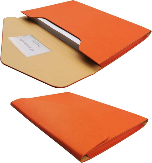 Enyuwlcm PU Leather A4 File Folder Document Holder Waterproof Portfolio Envelope Case with Magnetic Closure