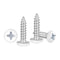 METALLIXITY Phillips Pan Head Self Tapping Screws(M3x12) 100Pcs, Carbon Steel Self Drilling Screw