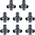 uxcell 1/2" PVC Fittings, 8 Pcs 4 - Way Elbow Connector Elbow