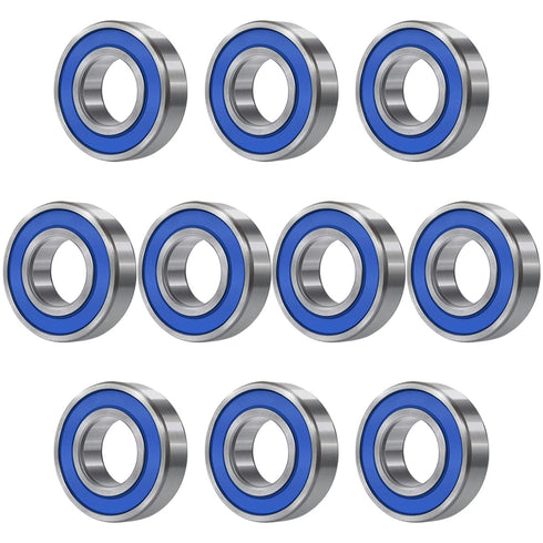 MR84-2RS 10 PCS Miniature Deep Groove Ball Bearing 4×8×3mm Double Blue Rubber Sealed Chrome Steel P0 Z2 Bearing