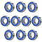 MR84-2RS 10 PCS Miniature Deep Groove Ball Bearing 4×8×3mm Double Blue Rubber Sealed Chrome Steel P0 Z2 Bearing