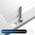 (12"x8" 1-Way Curved Blade Ceiling Diffuser with Multi-Shutter Damper | Adjustable Airflow Control | Durable Aluminum