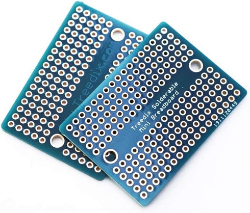 9pcs Mini Solderable BreadBoard PCB Prototype Shield Board, Double Sided Tinned Gold Plated for Arduino