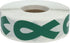 Green Awareness Ribbon Stickers, 2 Inch, 500 Total Adhesive Labels