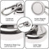 Ant Mag Heavy Duty Magnetic Hooks - 110lbs Neodymium Magnet Carabiner with Swivel Snap Hook for Indoor/Outdoor