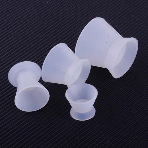 4 Pcs/Set 4 Size DENTAL LAB FLEXIBLE SILICONE DAPPEN DISH MIXING BOWL CUP by RUCYAI