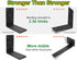 KOMOHOM 5x5 Wood90 Countertop Heavy Duty Shelf BracketsL Brackets for Shelves Fence Pergola Brackets Angle Bracket