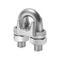 50pcs 1/4" M6 Wire Rope Clip Cable Clamps, Galvanized High Quality Steel Material, U-Bolt Saddle Fasteners for Tent