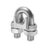 50pcs 1/4" M6 Wire Rope Clip Cable Clamps, Galvanized High Quality Steel Material, U-Bolt Saddle Fasteners for Tent