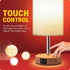 Yarra-Decor Bedside Table Lamp with USB Port, Touch Control 3 Way Dimmable Nightstand Lamp for Bedroom, LED Bulb
