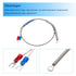 MECCANIXITY K Type Thermocouple Temperature Sensor, PT100 5mm Ring High Temperature Probe, 1.6ft Wire