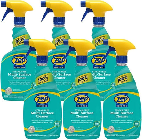 Zep Home Pro Streak-Free Multi-Surface Cleaner, 32 Fl. Oz., Pro Trusted Cleaning Power in Refreshing Scents