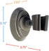 A-0158B MedGear Suction Cup Shower Head Holder, White or Gray; for use with Smooth, Hard, Non-Textured Surfaces Like
