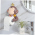 SHINEOFI Wall Mounted Cartoon Tissue Rack Rust Resistant Toilet Paper Holder with Compact Design for Bathroom Bedroom