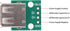 Walfront 10Pcs USB Type A Female Board, 2.54mm Pitch Connector, 4 Pins DIP Socket Board