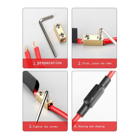 10Pcs 4 AWG 60 Amp Wiring Connector Nut Kit, Quick Splicing Terminal Connection, Circuit Conductor Connector
