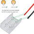 RGBZONE 10Pcs 2Pin 10mm LED Strip Connectors, Unwired Gapless Solderless Quick Connectors for LED Strip Lights