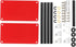 01 02 015 1/8 1/10 1/12 1/1(red) Tool Organizers, Metal Tool Cart Compatibile Lasting Performance with Wheels for RC