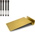 Three by Three Seattle Desktop to-Do Board, 5.5 x 9 Inch Organizer, Includes 4 Markers - Golden Board