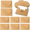 linenb 120pcs Kraft Paper Greeting Card with Envelope Featival Blessing Card DIY Gift