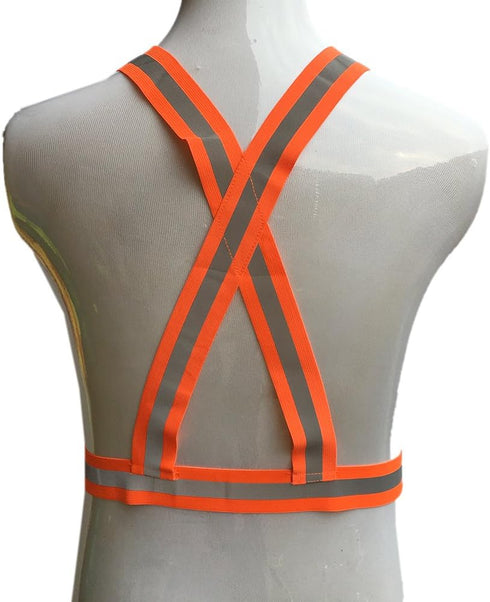 zojo Reflective Vest - Lightweight, Adjustable & Elastic for High Visibility Running, Jogging, Walking, Cycling (Neon