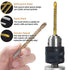 YUENTOEN Twist Drill Bits - 8Pcs Serrated Drill Bit Set, Titanium Coated HSS Sharp 3-10mm Spiral Saw Drill Bit for