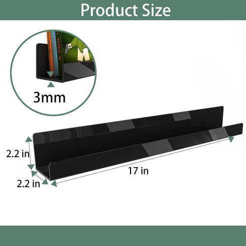 Opps 2 Pack Magnetic Book Shelf for Whiteboard: Acrylic Book Display Shelf with Strong Adsorption Capacity, Magnetic
