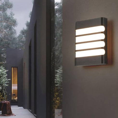 20W 6500K Tyenaza Modern Outdoor Wall Lights, Square LED Wall Sconce Light Fixtures,Waterproof Porch Light Exterior LED