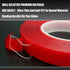 Glarks 6 Roll Acrylic Double Sided Weatherproof Tape, Heavy Duty Heat Resistant, Clear Sticker