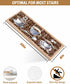 BOHOOSKYLAR 4 8"x30" Coffee Latte Beans Stair Treads Sugar Retro Brown Indoor Non Slip Peel and Stick Stair Treads
