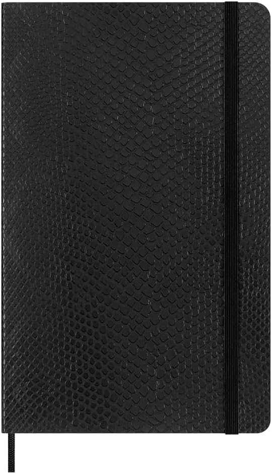 Moleskine Limited Edition Notebook Vegea, Large, Ruled, Black Boa, Soft Cover, 5 x 8.25 Inch